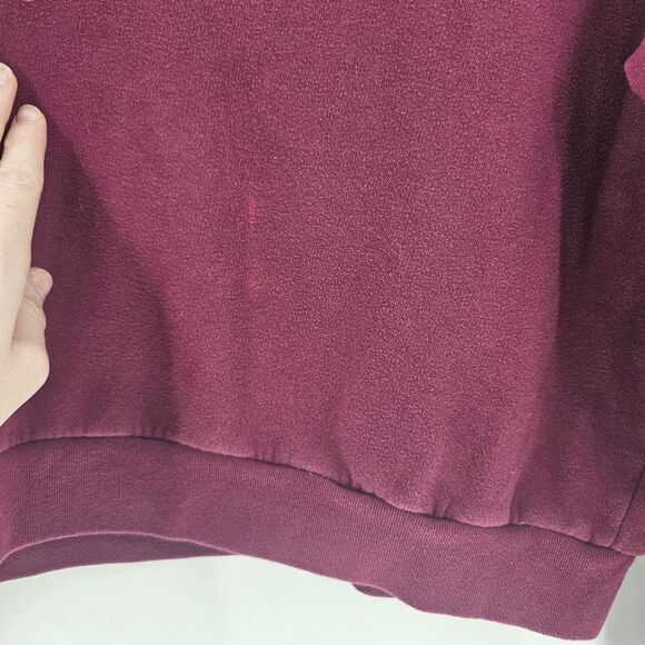 Victoria's Secret PINK large sweatshirt hoodie maroon burgundy - Picture 4 of 4